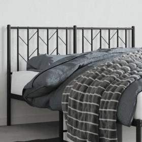 Black metal headboard 135 cm by , Headboards and footboards - Ref: Foro24-374469, Price: 33,00 €, Discount: %