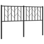 Cabecero de metal negro 135 cm de , Cabeceros y pies de cama - Ref: Foro24-374469, Precio: 33,53 €, Descuento: %