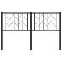 Cabecero de metal negro 135 cm de , Cabeceros y pies de cama - Ref: Foro24-374469, Precio: 33,53 €, Descuento: %