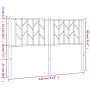 Cabecero de metal negro 135 cm de , Cabeceros y pies de cama - Ref: Foro24-374469, Precio: 33,53 €, Descuento: %