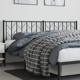 Cabecero de metal negro 193 cm de , Cabeceros y pies de cama - Ref: Foro24-374474, Precio: 36,93 €, Descuento: %