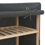 Mueble zapatero con funda de tela gris 79x40x80 cm de vidaXL, Zapateros y organizadores de calzado - Ref: Foro24-248195, Prec...