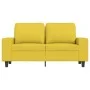 Light yellow 2-seater fabric sofa, 120 cm by , Sofas - Ref: Foro24-359388, Price: 244,36 €, Discount: %