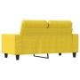 Sofá de 2 plazas de tela amarillo claro 120 cm de , Sofás - Ref: Foro24-359388, Precio: 248,12 €, Descuento: %