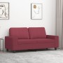 Sofá de 2 plazas de tela rojo tinto 140 cm de , Sofás - Ref: Foro24-359397, Precio: 204,93 €, Descuento: %