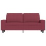 Sofá de 2 plazas de tela rojo tinto 140 cm de , Sofás - Ref: Foro24-359397, Precio: 204,93 €, Descuento: %