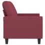 2-Sitzer-Sofa aus rotem Stoff 140 cm von , Sofas - Ref: Foro24-359397, Preis: 202,43 €, Rabatt: %