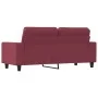 2-Sitzer-Sofa aus rotem Stoff 140 cm von , Sofas - Ref: Foro24-359397, Preis: 202,43 €, Rabatt: %