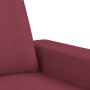 Sofá de 2 plazas de tela rojo tinto 140 cm de , Sofás - Ref: Foro24-359397, Precio: 204,93 €, Descuento: %