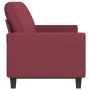 Sofá de 3 plazas de tela rojo tinto 180 cm de , Sofás - Ref: Foro24-359405, Precio: 243,94 €, Descuento: %
