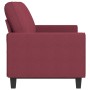 Sofá de 3 plazas de tela rojo tinto 180 cm de , Sofás - Ref: Foro24-359405, Precio: 260,77 €, Descuento: %