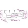 Sofá de 3 plazas de tela rojo tinto 180 cm de , Sofás - Ref: Foro24-359405, Precio: 243,94 €, Descuento: %
