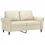 Sofá de 2 plazas de cuero sintético color crema 120 cm de , Sofás - Ref: Foro24-359500, Precio: 216,01 €, Descuento: %