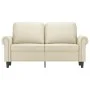 Sofá de 2 plazas de cuero sintético color crema 120 cm de , Sofás - Ref: Foro24-359500, Precio: 216,01 €, Descuento: %