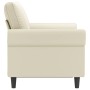 Sofá de 2 plazas de cuero sintético color crema 120 cm de , Sofás - Ref: Foro24-359500, Precio: 219,75 €, Descuento: %