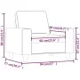 Roter Stoffsessel 60 cm von , Sofas - Ref: Foro24-359381, Preis: 158,62 €, Rabatt: %