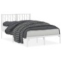 Estructura de cama de metal con cabecero blanca 120x190 cm de , Camas y somieres - Ref: Foro24-374483, Precio: 88,75 €, Descu...