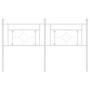 Cabecero de metal blanco 150 cm de , Cabeceros y pies de cama - Ref: Foro24-374422, Precio: 40,91 €, Descuento: %