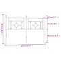 Cabecero de metal blanco 150 cm de , Cabeceros y pies de cama - Ref: Foro24-374422, Precio: 40,91 €, Descuento: %