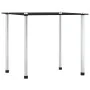 Mesas apilables 3 unidades vidrio templado negro de vidaXL, Mesas auxiliares - Ref: Foro24-249527, Precio: 46,28 €, Descuento: %