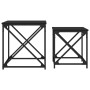 Mesas de centro apilables 2 piezas madera de ingeniería negro de , Mesas de centro - Ref: Foro24-838943, Precio: 50,74 €, Des...