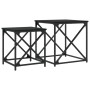 Mesas de centro apilables 2 piezas madera de ingeniería negro de , Mesas de centro - Ref: Foro24-838943, Precio: 50,74 €, Des...