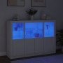 Aparadores con luces LED 3 piezas madera de ingeniería blanco de , Aparadores - Ref: Foro24-3209107, Precio: 244,36 €, Descue...