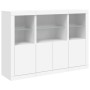 Aparadores con luces LED 3 piezas madera de ingeniería blanco de , Aparadores - Ref: Foro24-3209107, Precio: 244,36 €, Descue...