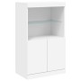 Aparadores con luces LED 3 piezas madera de ingeniería blanco de , Aparadores - Ref: Foro24-3209107, Precio: 244,36 €, Descue...