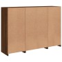 Aparador con luz LED 3 pzas madera de ingeniería marrón roble de , Aparadores - Ref: Foro24-3209113, Precio: 218,97 €, Descue...