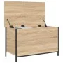 Sonoma Aufbewahrungsbank aus Eichenholz 80x42,5x50 cm von , Bänke für Hallen und Lager - Ref: Foro24-839014, Preis: 78,29 €, ...
