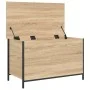 Sonoma Aufbewahrungsbank aus Eichenholz 80x42,5x50 cm von , Bänke für Hallen und Lager - Ref: Foro24-839014, Preis: 78,29 €, ...