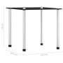 Mesas apilables 3 unidades vidrio templado negro de vidaXL, Mesas auxiliares - Ref: Foro24-249527, Precio: 47,23 €, Descuento: %