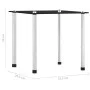 Mesas apilables 3 unidades vidrio templado negro de vidaXL, Mesas auxiliares - Ref: Foro24-249527, Precio: 46,28 €, Descuento: %