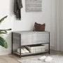 Sonoma gray engineered wood storage bench 70x42.5x47 cm by , Benches for halls and storage - Ref: Foro24-839021, Price: 55,04...