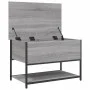 Sonoma gray engineered wood storage bench 70x42.5x47 cm by , Benches for halls and storage - Ref: Foro24-839021, Price: 55,04...