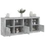 Aparador con luces LED gris hormigón 164x37x67 cm de , Aparadores - Ref: Foro24-3209054, Precio: 222,46 €, Descuento: %