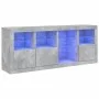 Sideboard mit betongrauen LED-Leuchten 164x37x67 cm von , Sideboards - Ref: Foro24-3209054, Preis: 217,36 €, Rabatt: %