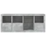 Sideboard mit betongrauen LED-Leuchten 164x37x67 cm von , Sideboards - Ref: Foro24-3209054, Preis: 217,36 €, Rabatt: %