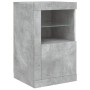 Aparador con luces LED gris hormigón 164x37x67 cm de , Aparadores - Ref: Foro24-3209054, Precio: 222,46 €, Descuento: %