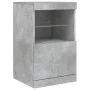 Aparador con luces LED gris hormigón 164x37x67 cm de , Aparadores - Ref: Foro24-3209054, Precio: 217,36 €, Descuento: %