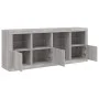 Aparador con luces LED gris Sonoma 164x37x67 cm de , Aparadores - Ref: Foro24-3209056, Precio: 195,80 €, Descuento: %