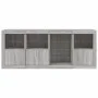 Aparador con luces LED gris Sonoma 164x37x67 cm de , Aparadores - Ref: Foro24-3209056, Precio: 195,80 €, Descuento: %