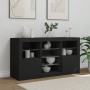 Aparador con luces LED negro 123x37x67 cm de , Aparadores - Ref: Foro24-3209080, Precio: 188,18 €, Descuento: %