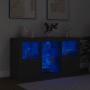 Aparador con luces LED negro 123x37x67 cm de , Aparadores - Ref: Foro24-3209080, Precio: 188,18 €, Descuento: %