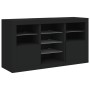 Aparador con luces LED negro 123x37x67 cm de , Aparadores - Ref: Foro24-3209080, Precio: 188,18 €, Descuento: %