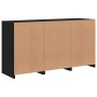 Aparador con luces LED negro 123x37x67 cm de , Aparadores - Ref: Foro24-3209080, Precio: 188,18 €, Descuento: %