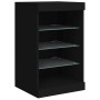 Aparador con luces LED negro 123x37x67 cm de , Aparadores - Ref: Foro24-3209080, Precio: 188,18 €, Descuento: %