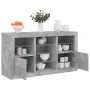 Aparador con luces LED gris hormigón 123x37x67 cm de , Aparadores - Ref: Foro24-3209082, Precio: 164,41 €, Descuento: %