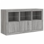 Aparador con luces LED gris Sonoma 123x37x67 cm de , Aparadores - Ref: Foro24-3209063, Precio: 157,98 €, Descuento: %